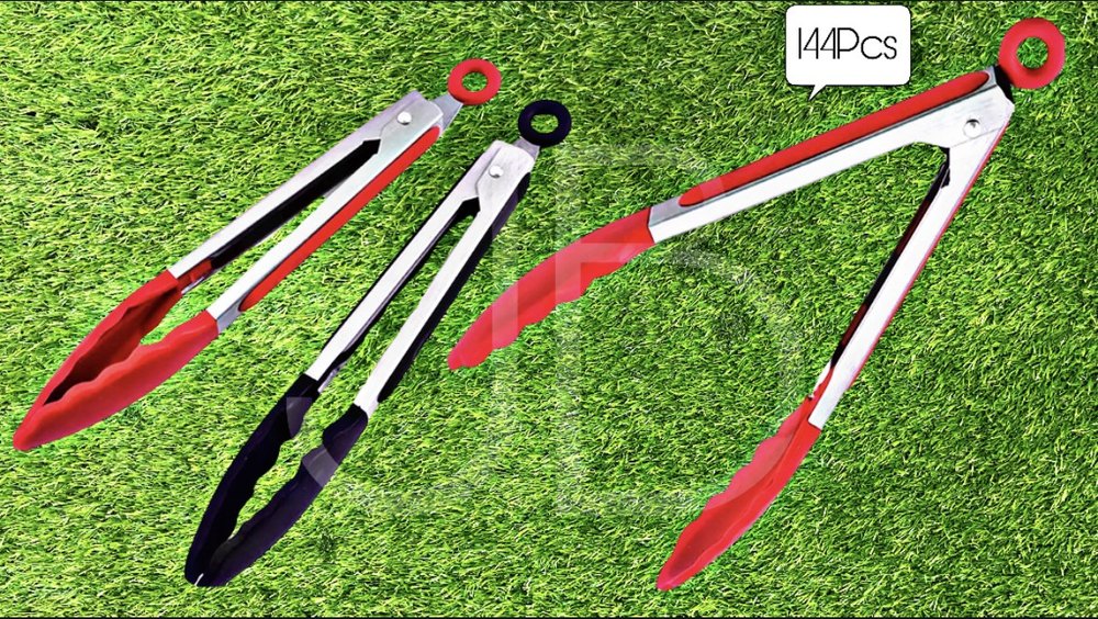 SS & Silicon Tong, For Kitchen