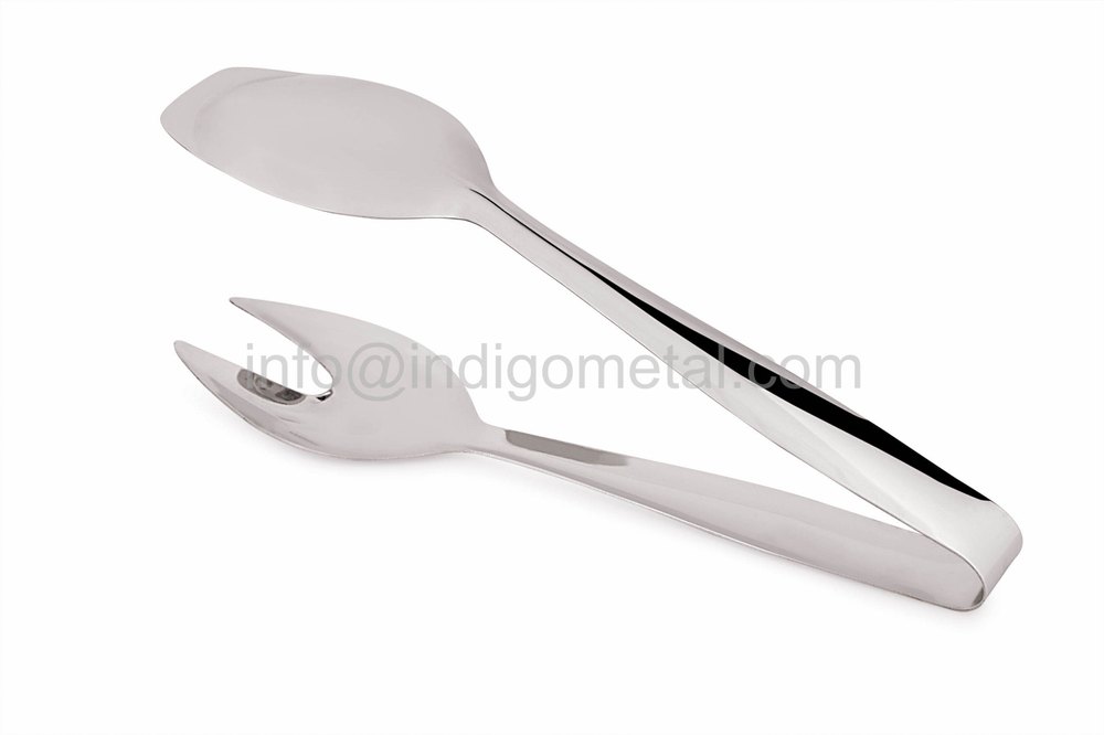Vinyl Coated Green & Red SALAD TONG ( CRAB) - STAINLESS STEEL, For Kitchen