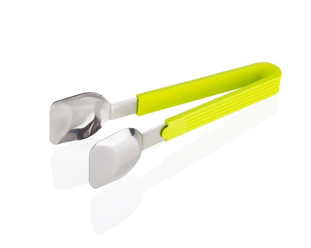 Yellow Stainless Steel Multipurpose Tong, For Kitchen, Packaging Type: Carton