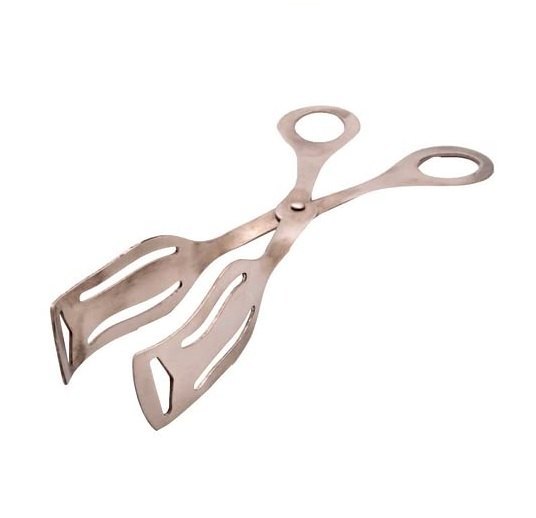 Stainless Steel Serving Tong Multi Utility Scissor Tong, 7.5 Inch