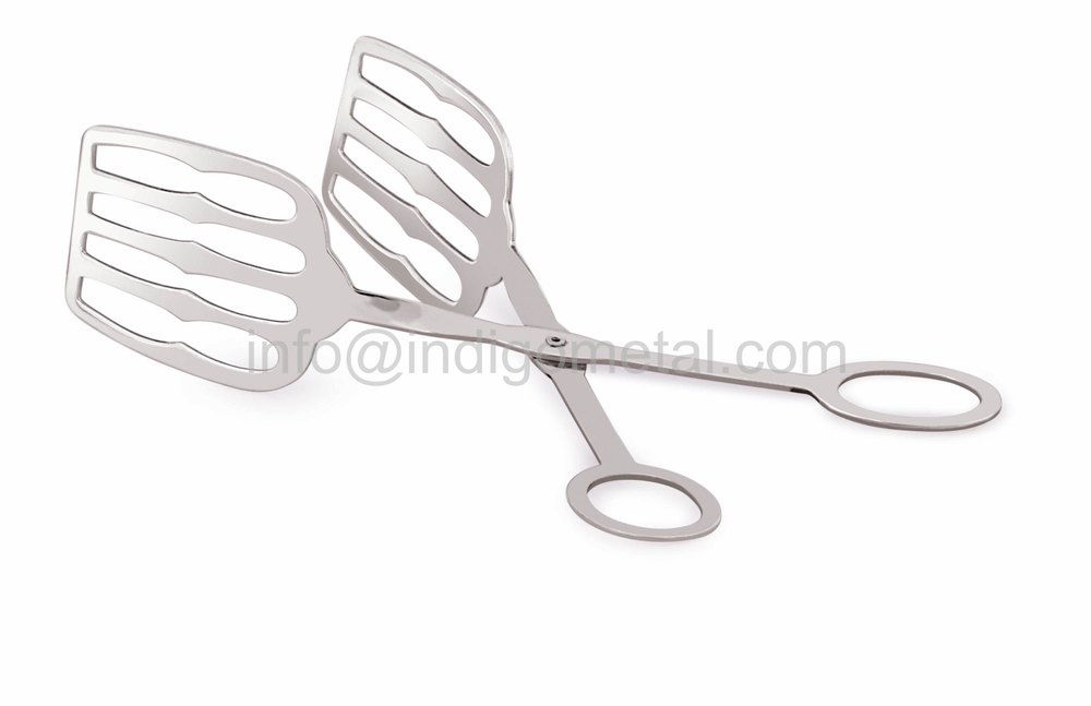 Silver SCISSOR TONG - STAINLESS STEEL, For Kitchen
