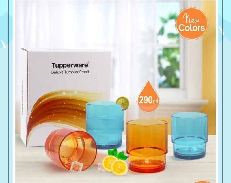 Glossy Plastic Tupperware Glasses, For Home, Capacity: 250ml