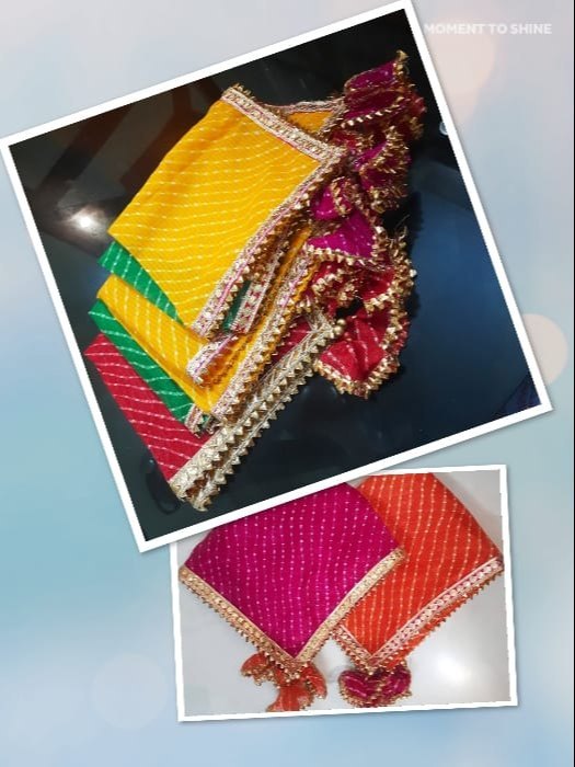 PLAIN LEHERIYA THALI COVER