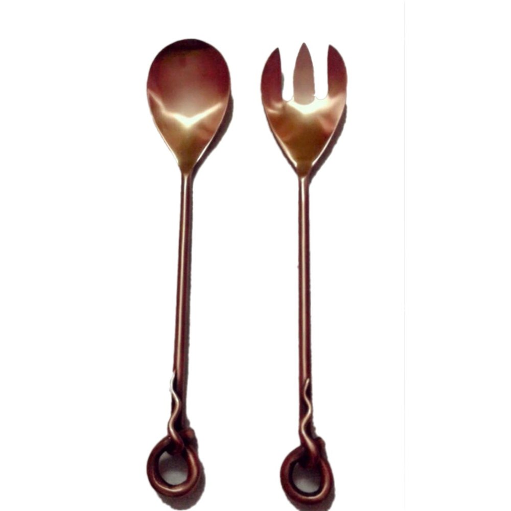 Copper Designer Salad Set, Size: 12 Inch