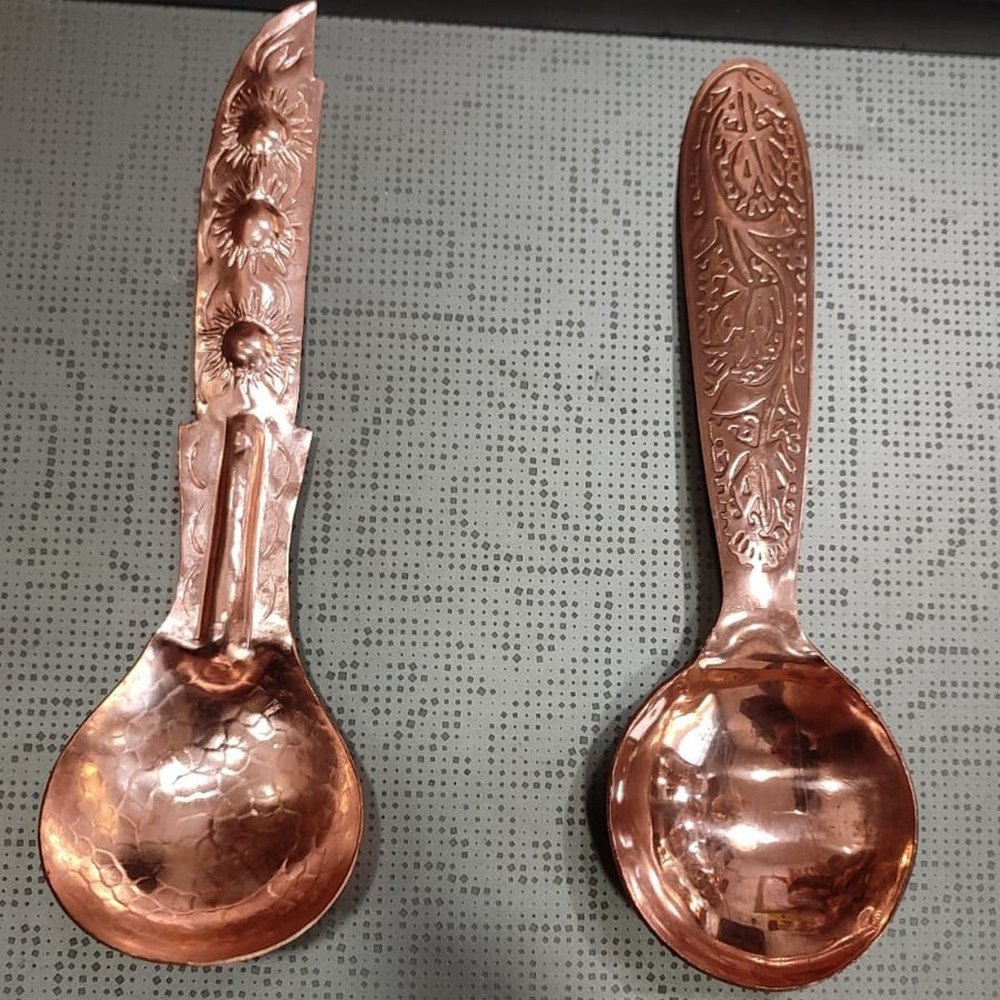 Bronze Naqshi Copper Donga Spoon set, For Home, Size: 5Inch