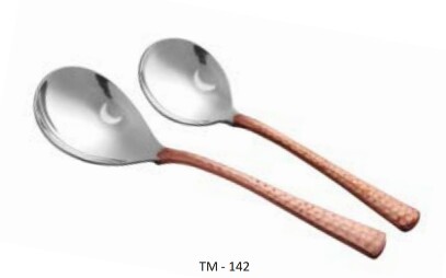 Stainless Steel Silver Copper Service Soups, For Home, Size: Standard