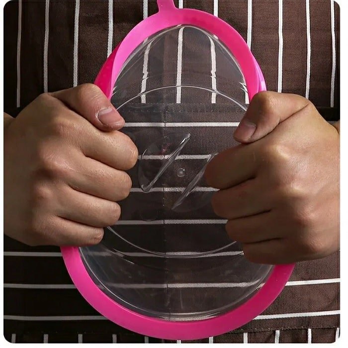Round 2 Pcs Plastic Food Sealing Cover (Random Color), Weight: 120Gms, Size/Dimension: 20 X 10 (Diameter X H)