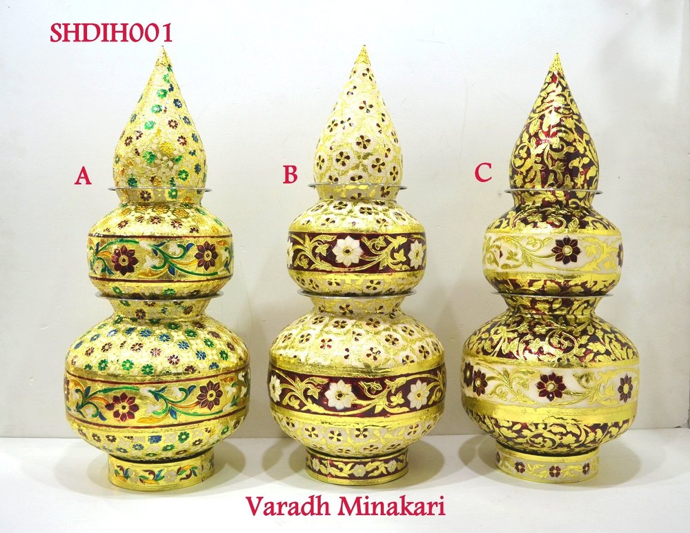 Stainless Steel Multicolor Varadh Meenakari, For Decoration, Size/Dimension: 18x9x9 Inch