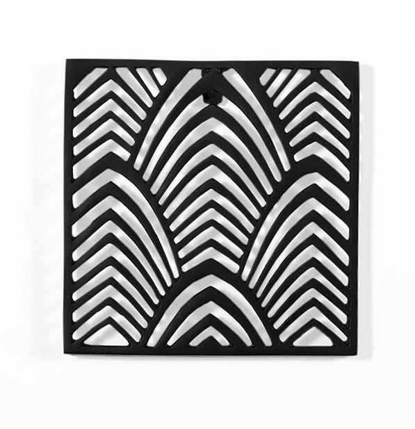 Leaf Pattern Aluminium Trivet