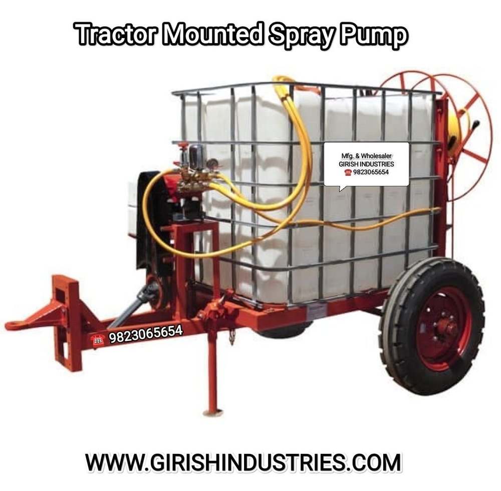 Tractor Mounted Htp Spray Pump 1000 Ltr, For Agriculture