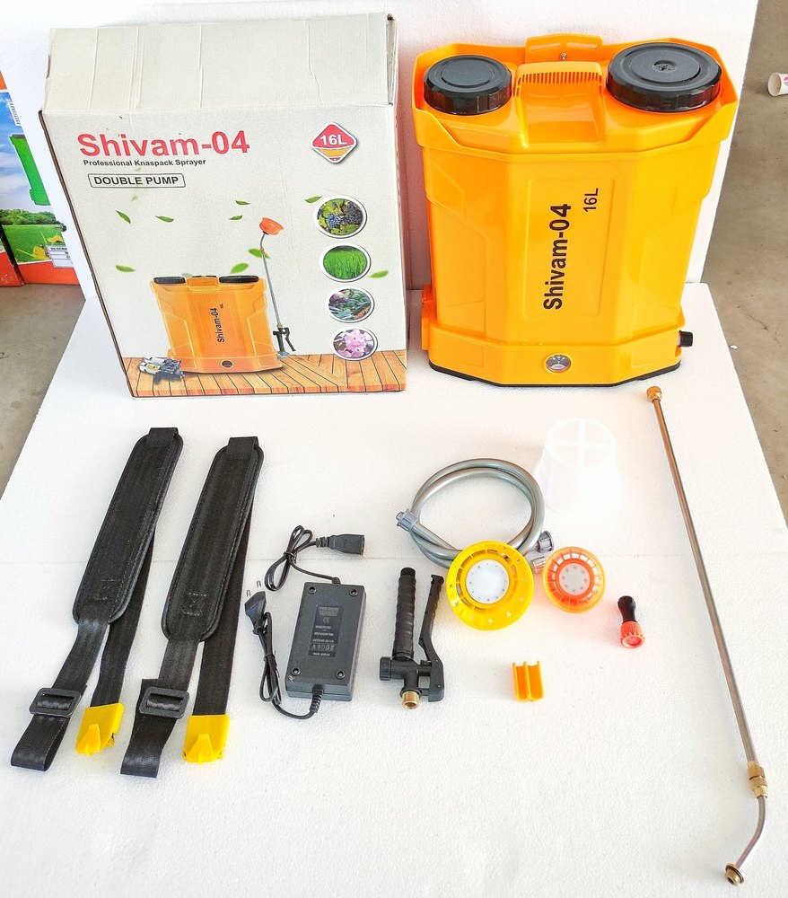 Shivam-04 Double Motor Battery Sprayer With 3.750kg Battery Weight All Heavy Accessories