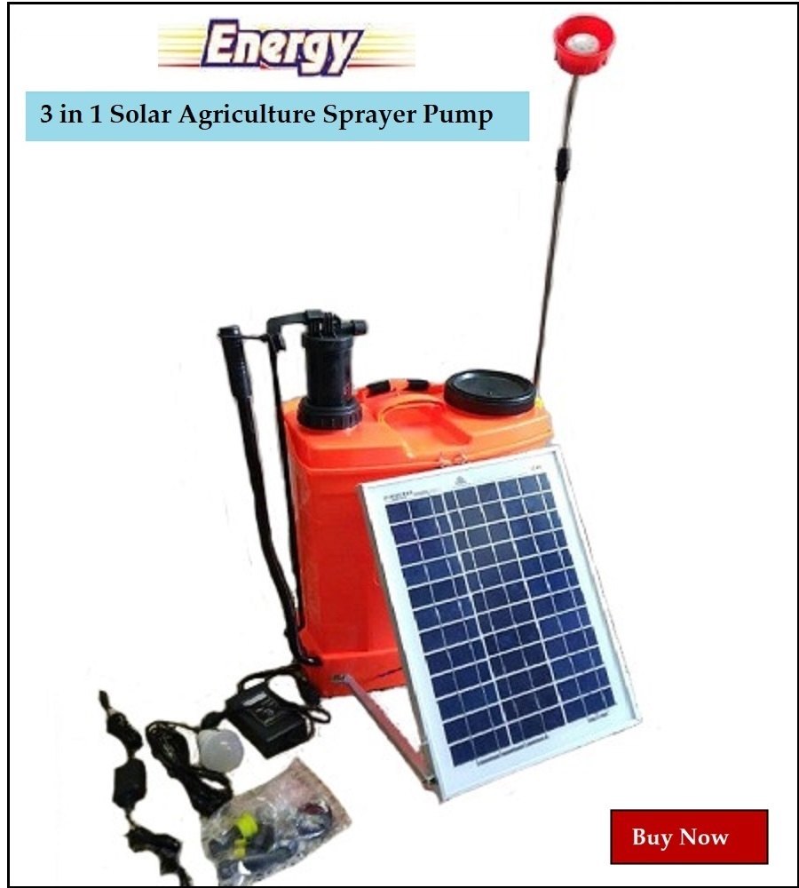 3 in 1 (Solar Battery Manual) Agriculture Pesticide Sprayer, 8 AH, 18 L