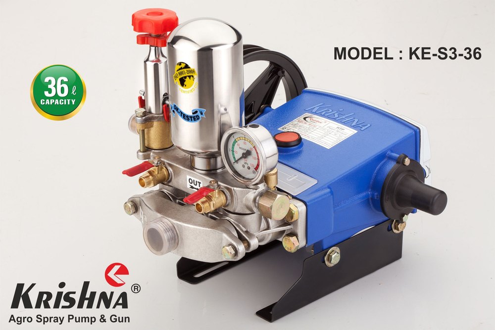 Agriculture Power Sprayers Pump (KE-S3-36), Capacity: 36 L