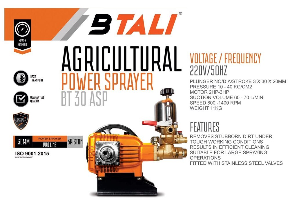 BITALI AGRICULTURAL POWER SPRAYER BT 30 ASP