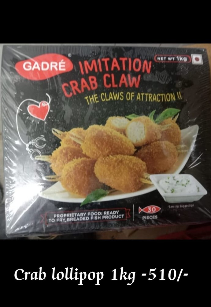 GADRE Black Crab Lollipop & Crab Nuggets & Crab stick, 1 kg, Packaging Type: Box