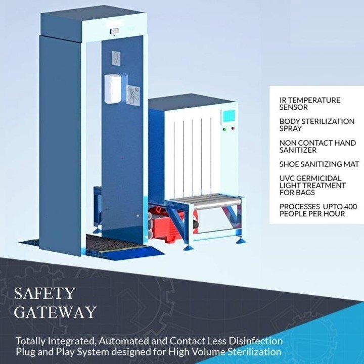 Darwin Glass Integrated Sanitizing Systems, For Office