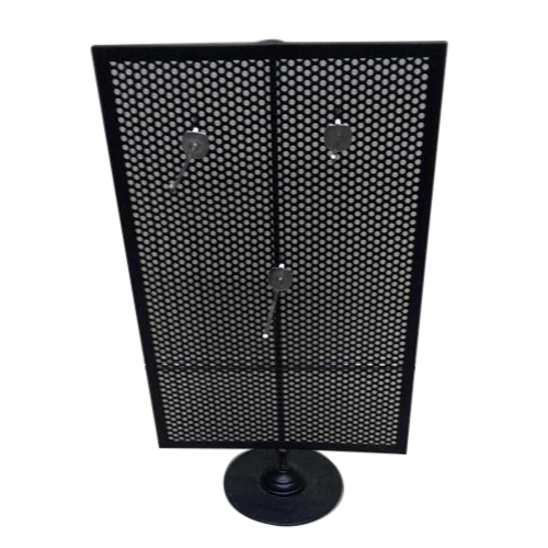 Powder Coated Black Earing Display Stand Counter Top, Size: 12x18 Inch Approx