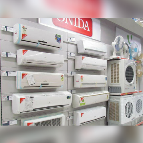 White Mild Steel AC Wall Units, For Showroom, Mall etc
