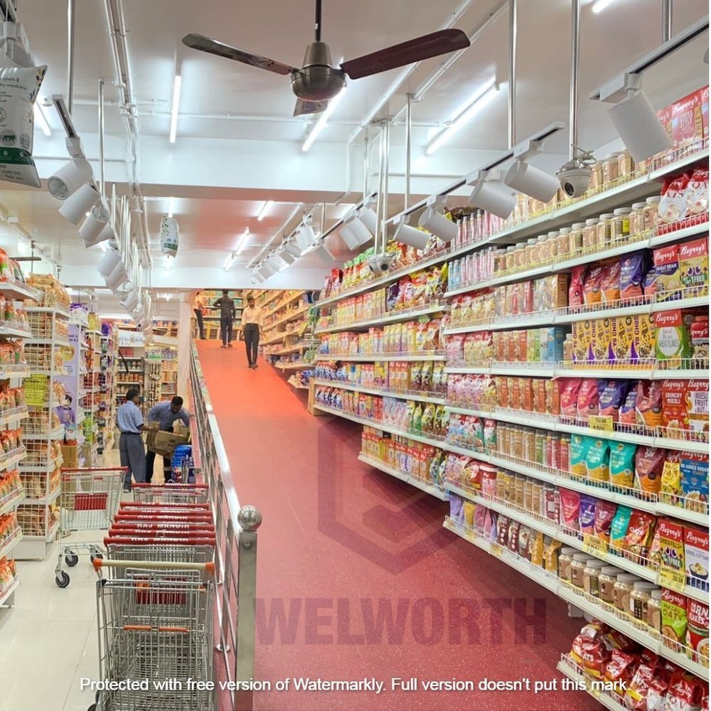 4 - 5 Feet Metal Retail Display Rack, 5 Shelves