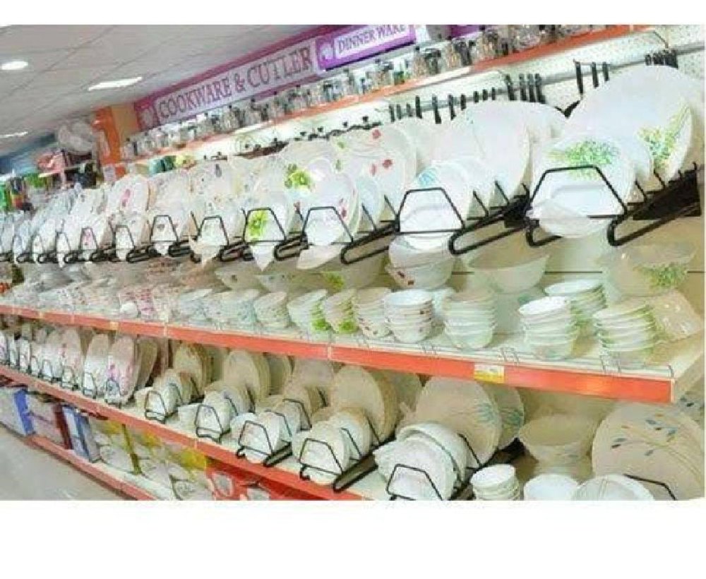 pvc Corner Unit Used Display Racks, For Departmental Stores