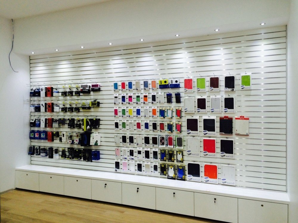 Stainless Steel Slat Wall Display