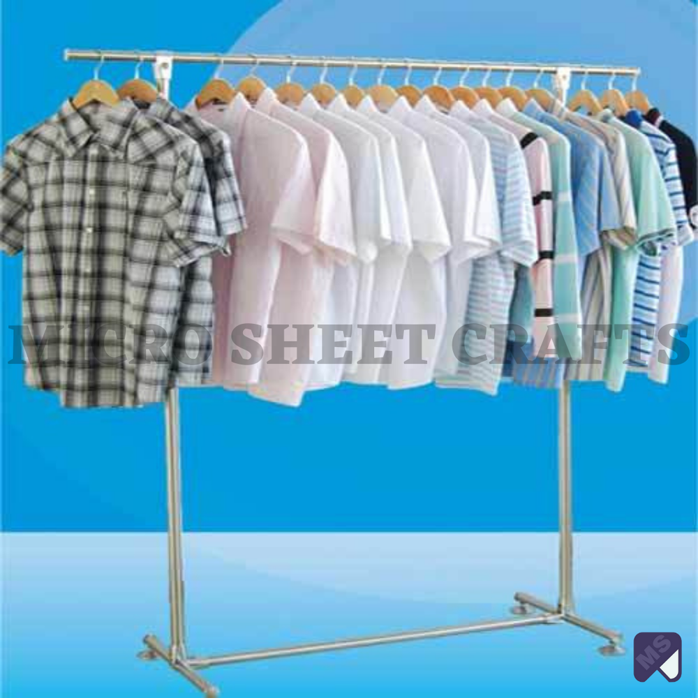 MS Free Standing Garment Hanging Display Stand, For Multi-Purpose