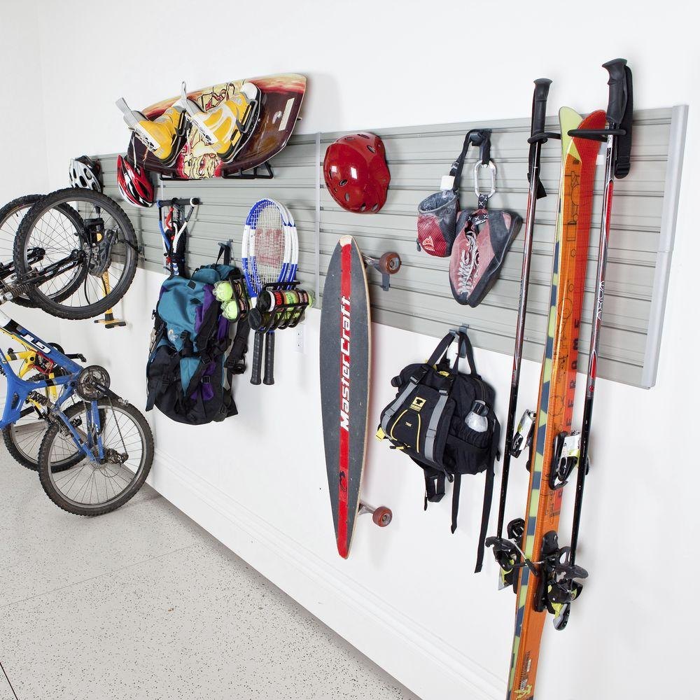 SDS Group Silver Wall Panel Hanging Rack, for Home, Supermarket and Hotel