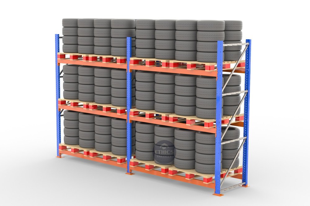 Mild Steel Tyre Storage Racks, Load per Layer: 400 kg