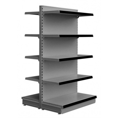 Metal Free Standing Unit Supermarket Center Display Rack, 10 Shelves, Size: 6\'x3\'