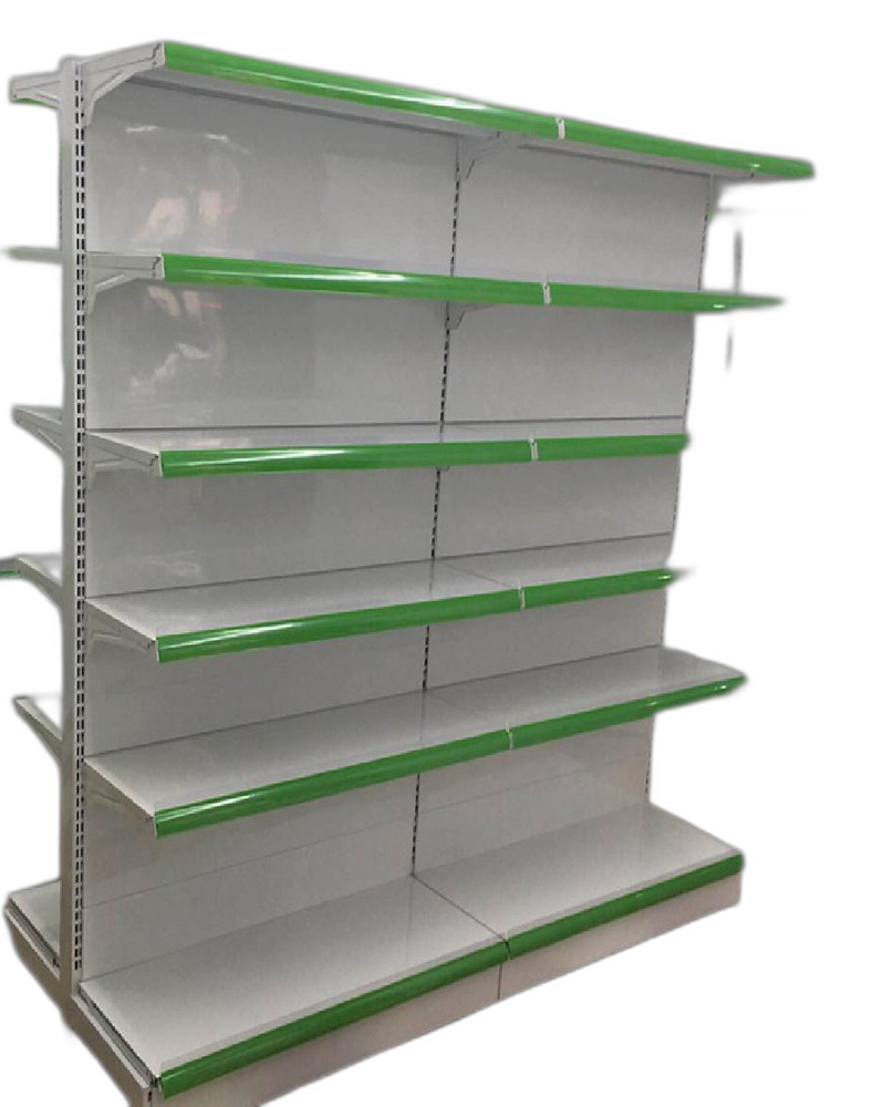 Wall Mounted Mild Steel Double Sided Supermarket Display Rack