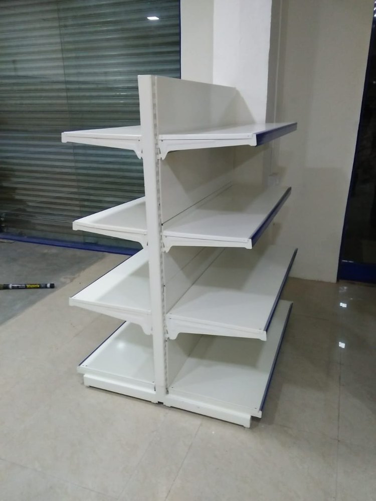 5 Feet Free Standing Unit Double Sided Display Rack, Warranty: 1 Year, 4 Shelves