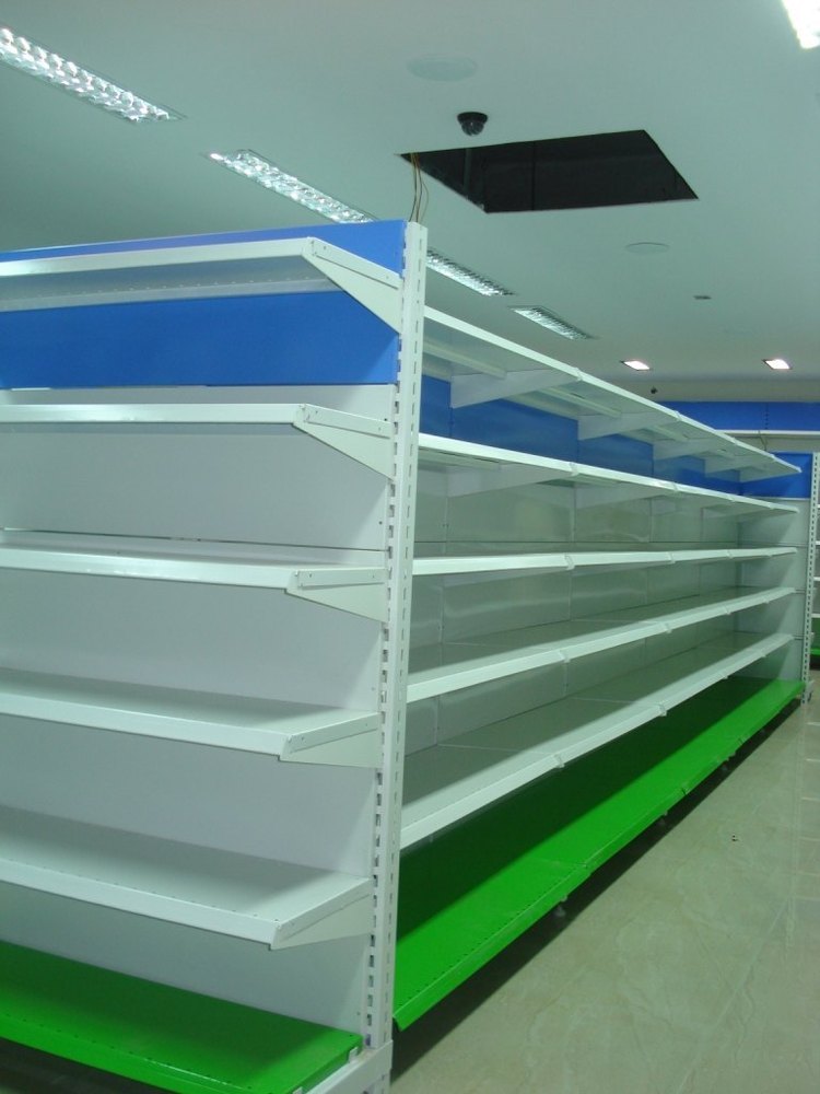 Mild Steel Wall Mounted MS Book Display Racks, For Departmental Stores, 4 Shelves