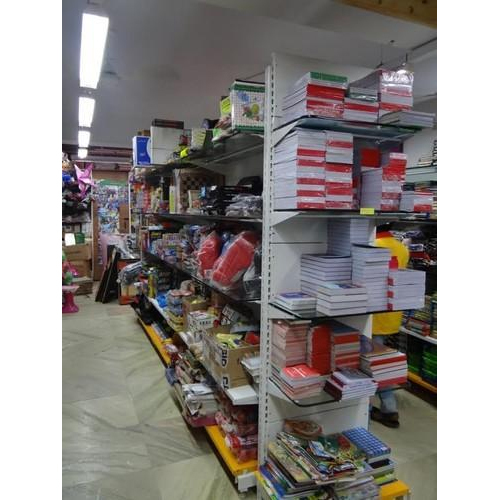 5-8 Feet Mild Steel Stationery Display Rack, For Commercial