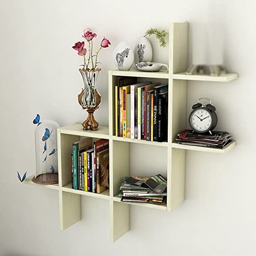 Plywood Wall Display Book Racks, For Home, Office