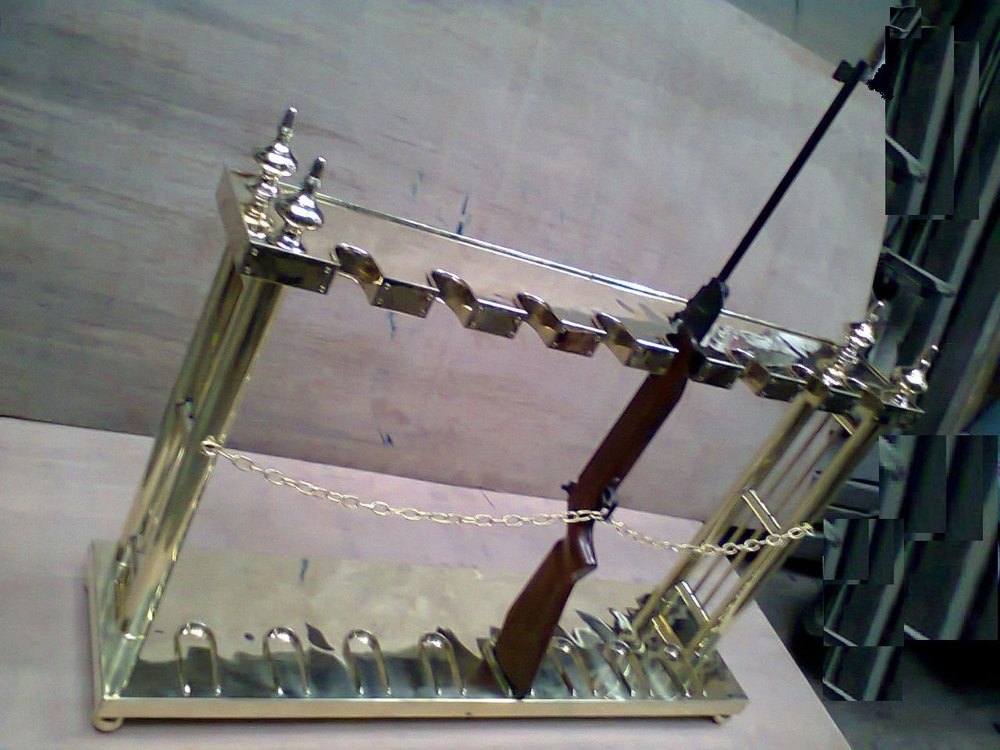 Free Standing Unit Stainless Steel Rifle Rack