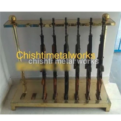 Brass Army Weapon Gun Rack