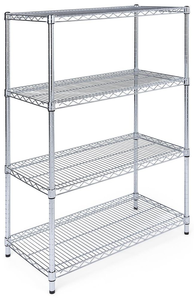 Stainless Steel Wire Shelf Rack, For Grocery