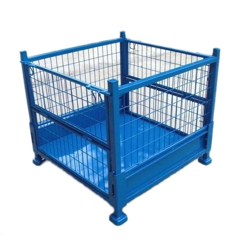 Steel Blue Material Storage Rack, 50-100 kg, Square