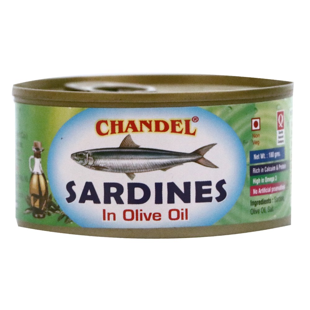 Sardines In Olive Oil, for Household, Packaging Type: Can