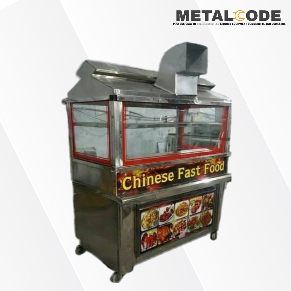 Metal SS Chinese Commercial Display Food Counter