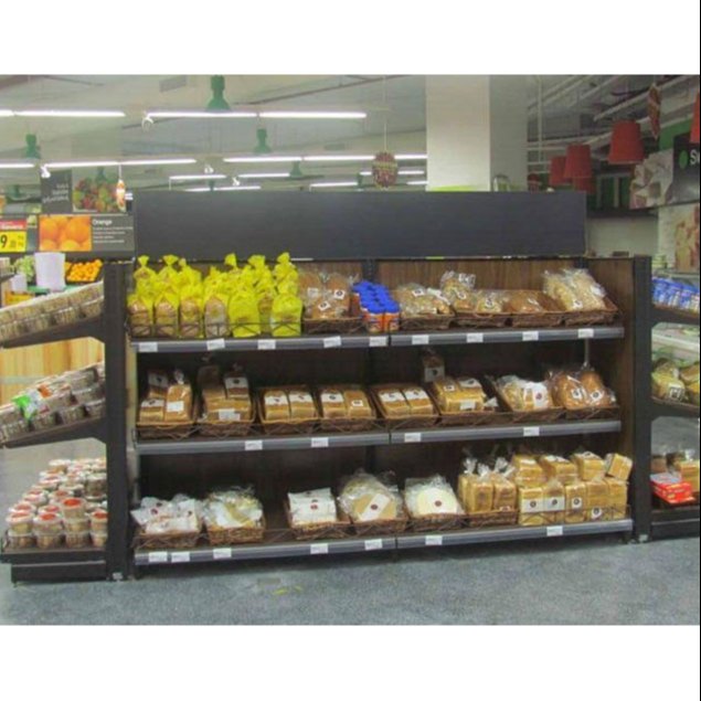 Free Standing Unit Bakery Rack, 3 Shelves