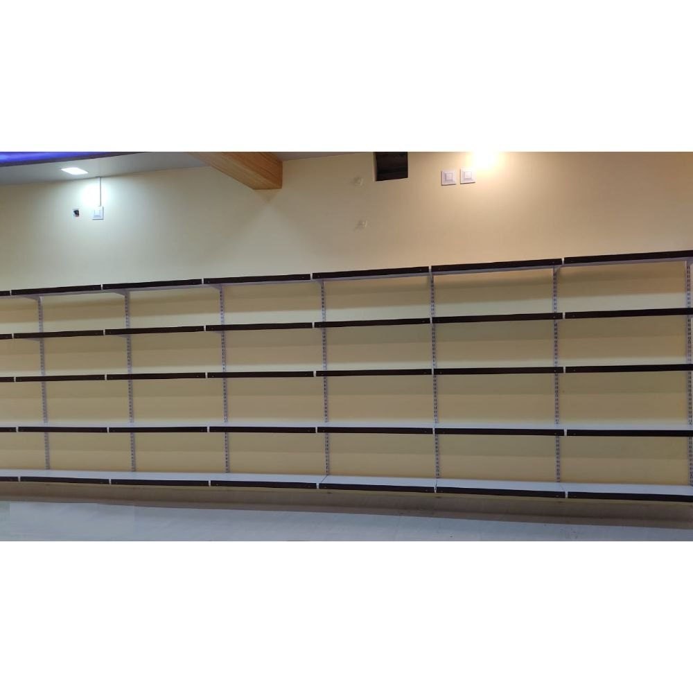 Mild Steel Wall Mounted Bakery Display Rack, For Supermarket