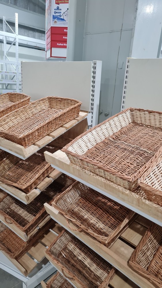 Free Standing Unit Wooden Display Rack For Bakery, For Departmental Stores, 4 Shelves