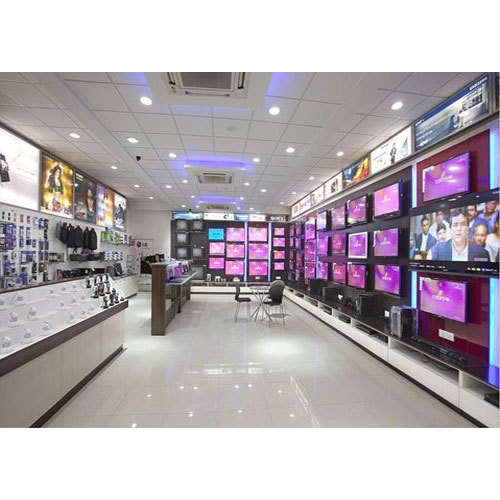 Acrylic Wall Mounted Plasma LCD Display Rack, For Showroom