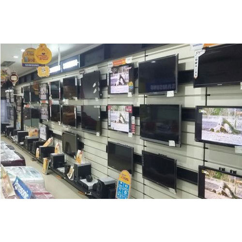 Mild Steel LED TV Retail Display Rack