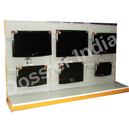 Glass Metallic Television Display Racks