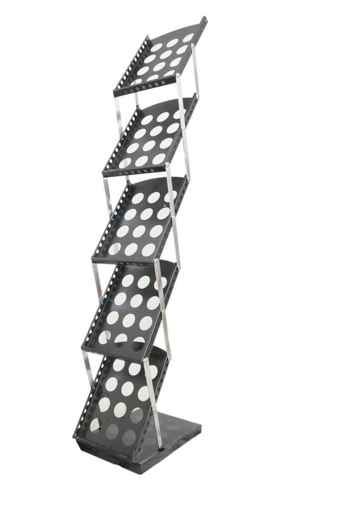 4 Shelves Free Standing Unit Magazine Display Racks
