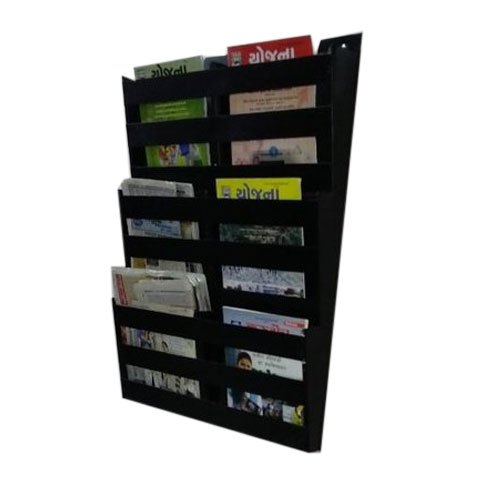 Mild Steel Magazine Display Racks, 18 Shelves