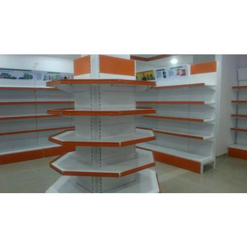 10 Feet Powder Coated Departmental Store Rack, For Supermarket