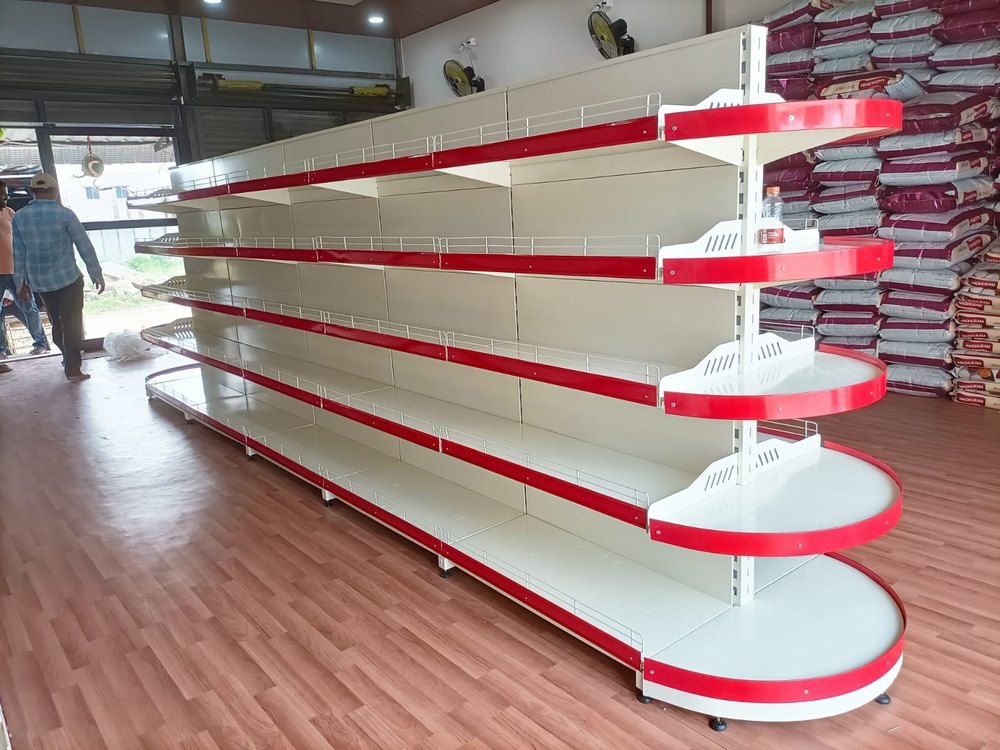 Mild Steel Free Standing Supermarket Display Rack